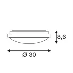 MARONA светильник накладной с LED 4x 3Вт (15Вт), 3000K, 1200lm, 120°, матированный металл