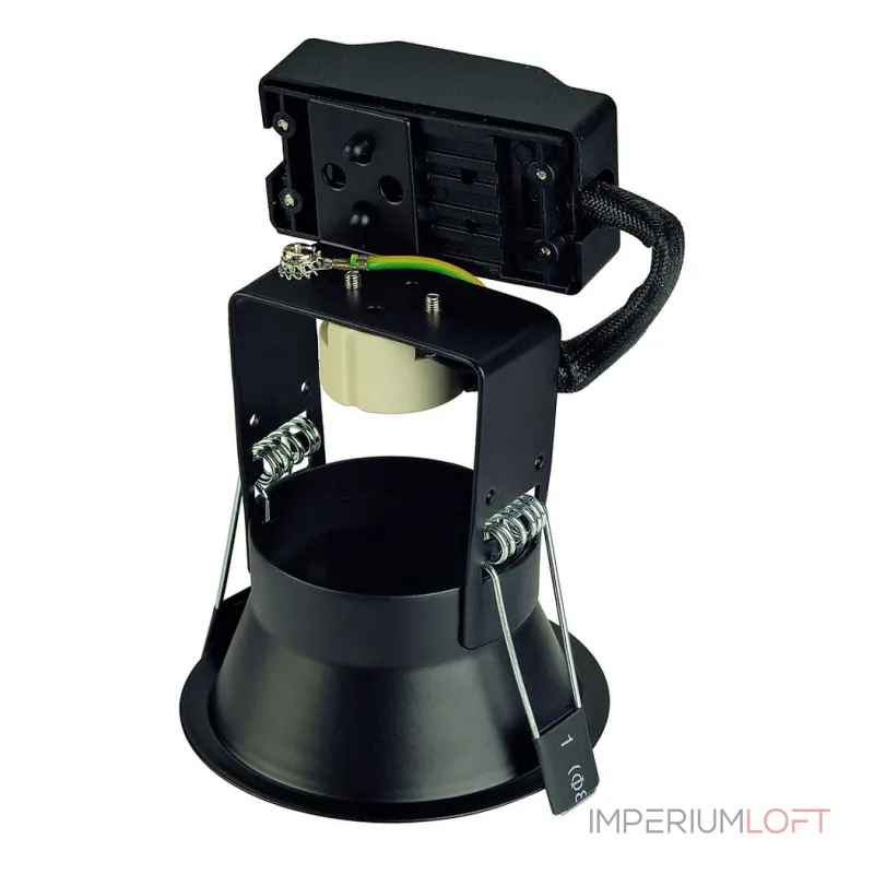 HORN 1 GU10 светильник встраиваемый для лампы GU10 50Вт макс., матовый черный