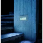 BRICK LED DOWNUNDER светильник встраиваемый IP54 c 18 SMD LED 1Вт (1.4Вт), 6500K, 120lm, серебристый