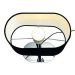 SOPRANA OVAL ТL-1 светильник настольный для лампы E27 60Вт макс., хром/ черный