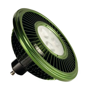 LED ES111 источник света CREE XB-D LED, 230В, 15.5Вт, 30°, 2700K, 680lm, CRI80, зеленый корпус