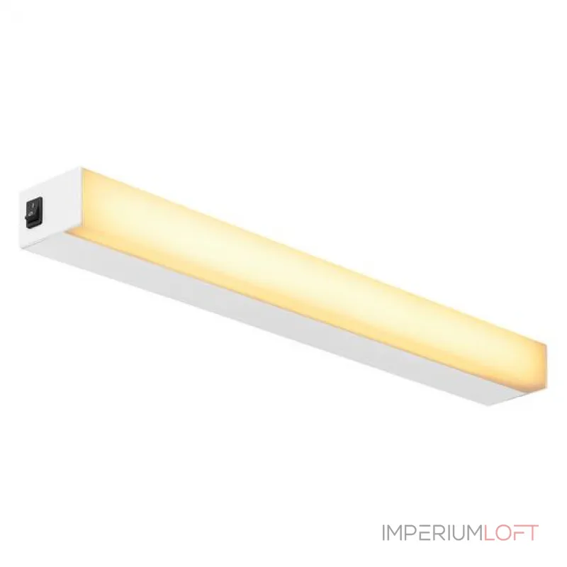 SIGHT 60 LED светильник накладной c выключателем, c LED 2х7,5 (17Вт), 3000К, 1500lm, белый