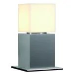 SQUARE POLE 30 светильник L18 232236 IP44 для лампы E27 20Вт макс., матированный алюминий/ белый