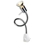 DIO FLEX PLUG GU10 светильник с вилкой и выключателем для лампы GU10 50Вт макс., хром / белый от ImperiumLoft