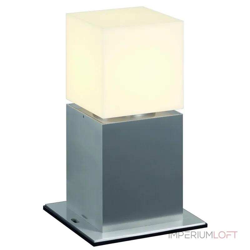 SQUARE POLE 30 светильник L18 232236 IP44 для лампы E27 20Вт макс., матированный алюминий/ белый