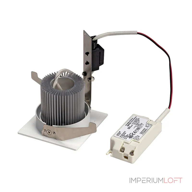 CONTONE® TURNO SQUARE светильник встраиваемый с COB LED 13Вт (16Вт), 3000К-2000К, 890lm, с БП, белый CONTONE® TURNO SQUARE светильник встраиваемый с COB LED 13Вт (16Вт), 3000К-2000К, 890lm, с БП, белый