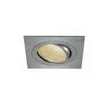NEW TRIA XL SQUARE SET светильник с COB LED 13ВТ (16Вт), 3000К, 1120lm, 38°, с бл. питания, алюминий