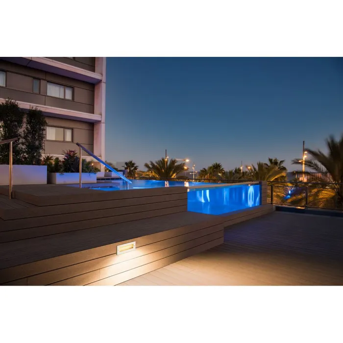 BRICK LED ASYMETRIC светильник встраиваемый IP65 с LED 9Вт (11Вт), 3000K, 40°, 850lm, сталь от ImperiumLoft