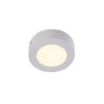 SENSER ROUND 6W светильник накладной 230V c SMD LED 6Вт (6.7Вт), 3000K, 230lm, c БП, серебристый