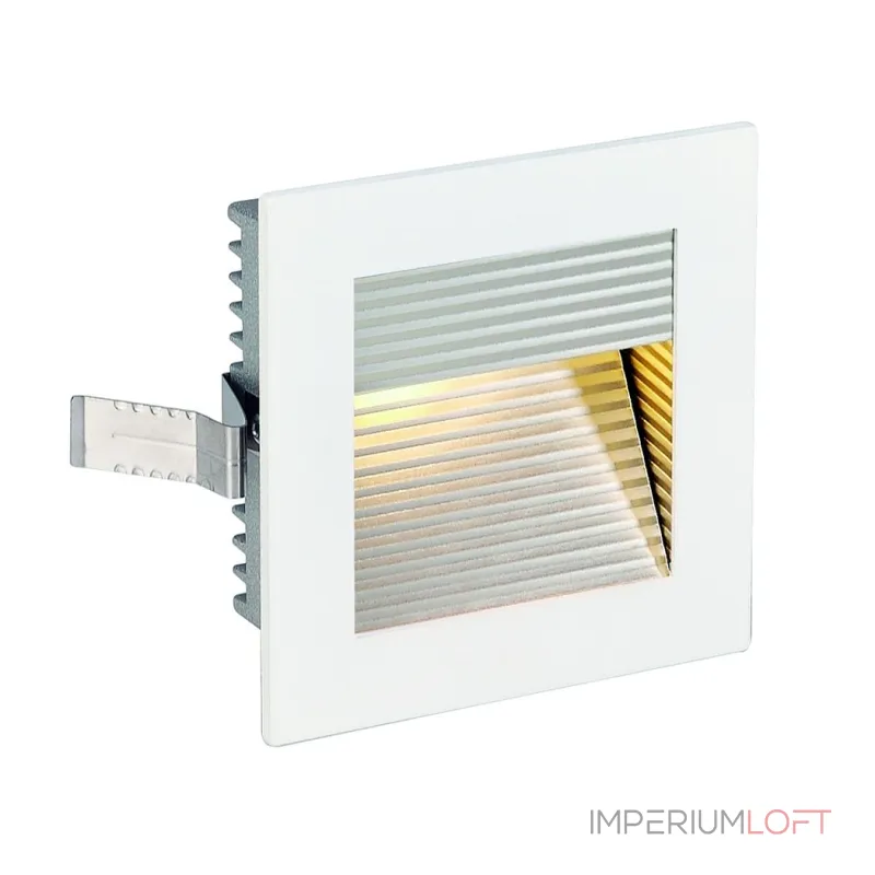 FRAME CURVE LED светильник встраиваемый с PowerLED 1Вт, 3000K, 350mA, 90lm, белый/ алюминий