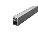 GLENOS Pro-4970 100 профиль накладной, 1 m, черный