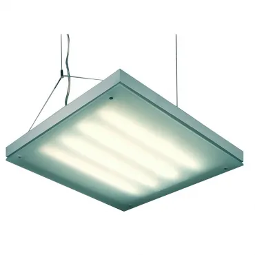 T5 GRILL светильник подвесной с ЭПРА для 4-х ламп Т16 G5 по 24Вт, серебристый / белый от ImperiumLoft