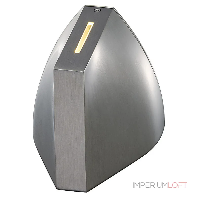 TENDA LED светильник настенный IP44 с 2-мя PowerLED по 3.3Вт (8Вт), 3000K, 340lm, матир. алюминий