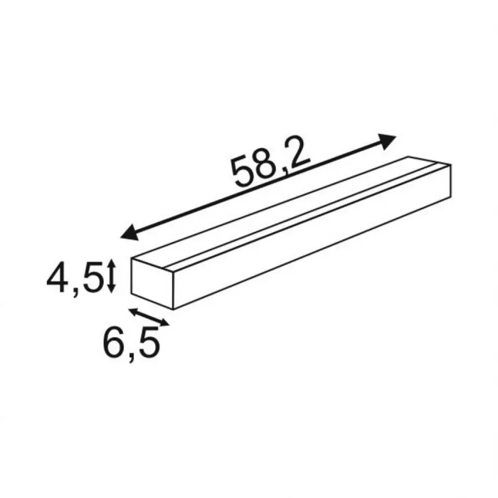 SIGHT 60 LED светильник накладной c выключателем, c LED 2х7,5 (17Вт), 3000К, 1500lm, белый от ImperiumLoft