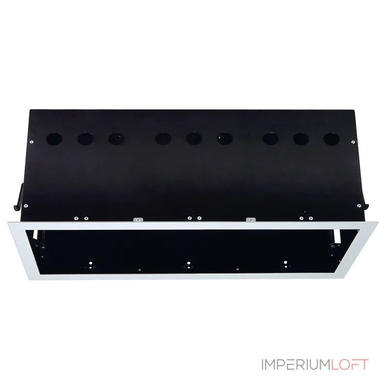 AIXLIGHT® PRO, 3 FRAME корпус с рамкой для 3-x светильников MODULE, серебристый / черный