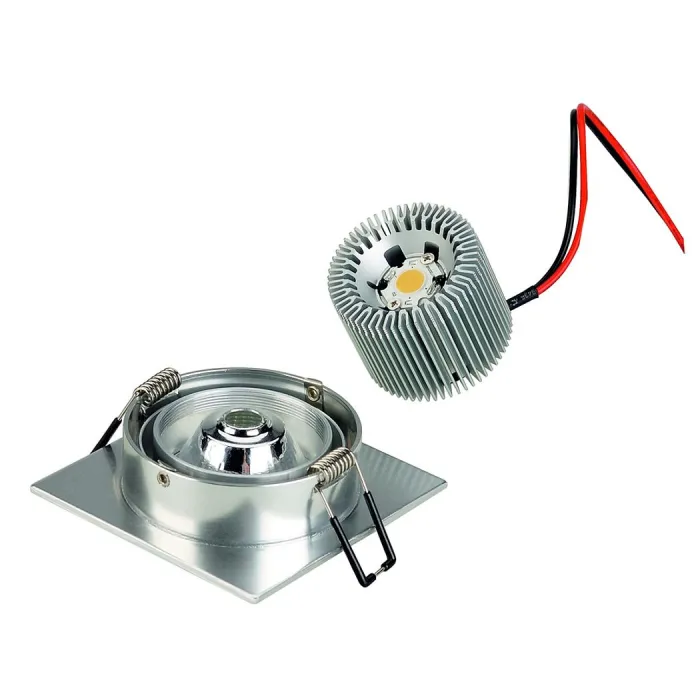 NEW TRIA LED DL SQUARE SET, светильник с COBLED 6.2Вт, 3000K, 38°, 625lm, с блоком питания, алюмини от ImperiumLoft