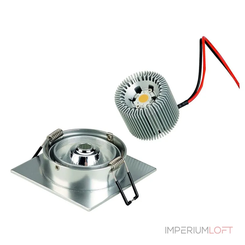 NEW TRIA LED DL SQUARE SET, светильник с COBLED 6.2Вт, 3000K, 38°, 625lm, с блоком питания, алюмини NEW TRIA LED DL SQUARE SET, светильник с COBLED 6.2Вт, 3000K, 38°, 625lm, с блоком питания, алюмини