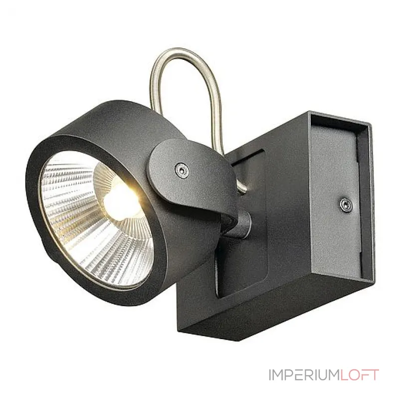 KALU 1 LED светильник накладной с COB LED 17Вт, 3000К, 1000лм, 60°, черный