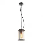 PHOTONIA PD светильник подвесной IP44 для лампы E27 60Вт макс., без основания, антрацит/прозрач.