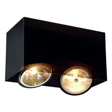 ACRYLBOX QRB111 DOUBLE светильник накладной с ЭПН для 2-х ламп QRB111 по 50Вт макс., черный