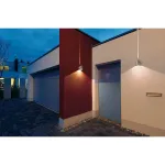 TENDA LED светильник настенный IP44 с 2-мя PowerLED по 3.3Вт (8Вт), 3000K, 340lm, матир. алюминий