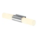 DEVIN LED DOUBLE светильник настенный IP44 c LED 2х8Вт (16Вт), 3000К, 890lm, хром/ стекло белое