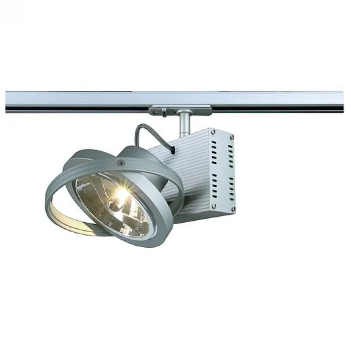 1PHASE-TRACK, TEC 1 QRB111 светильник с ЭПН для лампы QRB111 50Вт макс., серебристый от ImperiumLoft