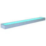 FLAT 121 светильник настенный с ЭПРА для лампы T16 G5 21Вт, серебристый