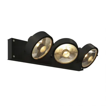 KALU 3 ES111 светильник накладной для 3-х ламп ES111 по 75Вт макс., черный