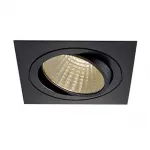 NEW TRIA XXL SQUARE SET светильник с COB LED 25ВТ (29Вт), 3000К, 2425lm, 38°, с бл. питания, черный