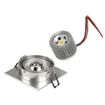 NEW TRIA LED DL SQUARE SET, светильник с COBLED 6.2Вт, 3000K, 38°, 625lm, с блоком питания, алюмини от ImperiumLoft