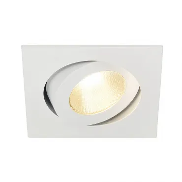 CONTONE® TURNO SQUARE светильник встраиваемый с COB LED 13Вт (16Вт), 3000К-2000К, 890lm, с БП, белый