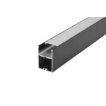 GLENOS Pro-4970 100 профиль накладной, 1 m, черный