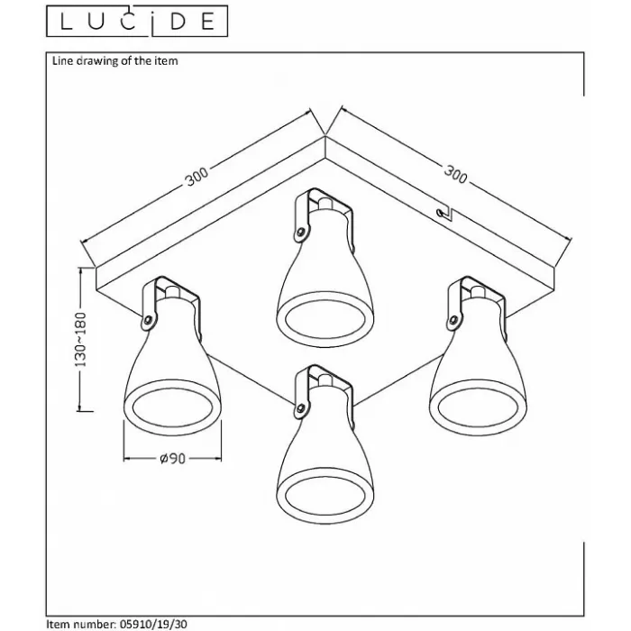 Спот Lucide Concri LED 05910/19/30 от ImperiumLoft