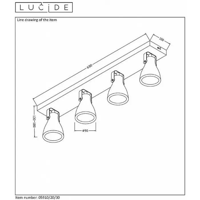 Спот Lucide Concri LED 05910/20/30 от ImperiumLoft