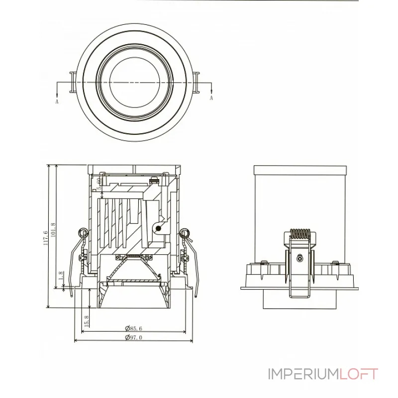 Спот Donolux DL18621 DL18621/01R White Dim от ImperiumLoft Спот Donolux DL18621 DL18621/01R White Dim от ImperiumLoft