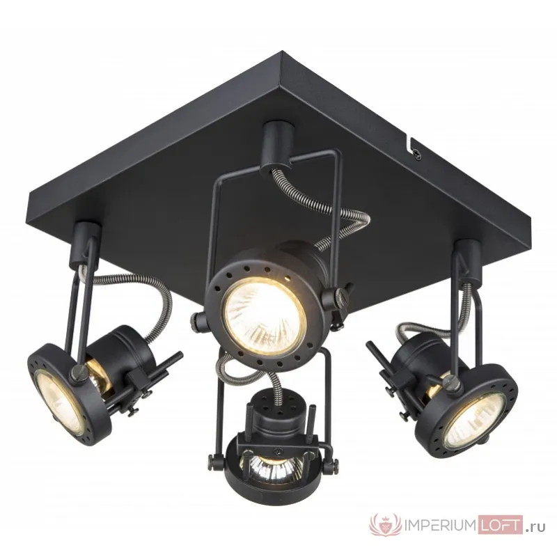 Спот Arte Lamp Costruttore A4300PL-4BK от ImperiumLoft