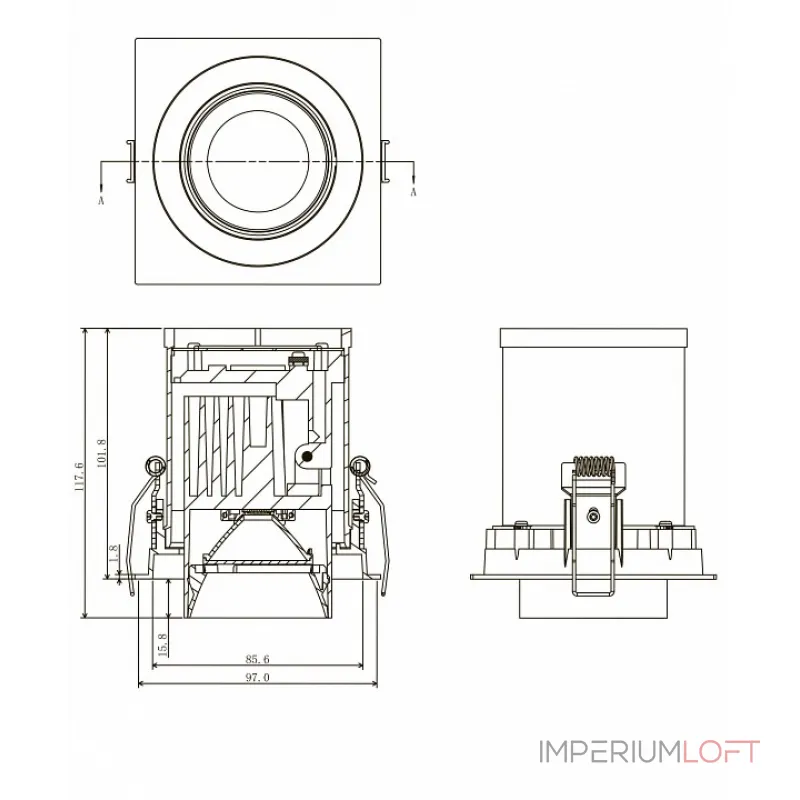 Спот Donolux DL18621 DL18621/01SQ White Dim от ImperiumLoft Спот Donolux DL18621 DL18621/01SQ White Dim от ImperiumLoft