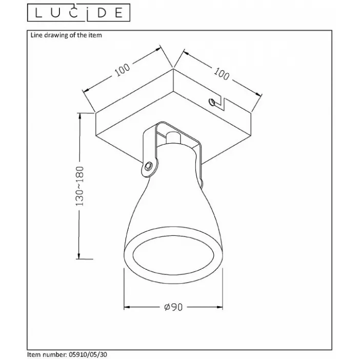 Спот Lucide Concri LED 05910/05/30 от ImperiumLoft