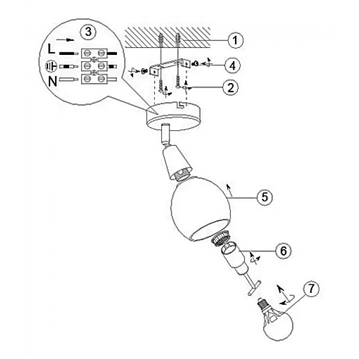 Спот Globo Elliott 54351-1 от ImperiumLoft