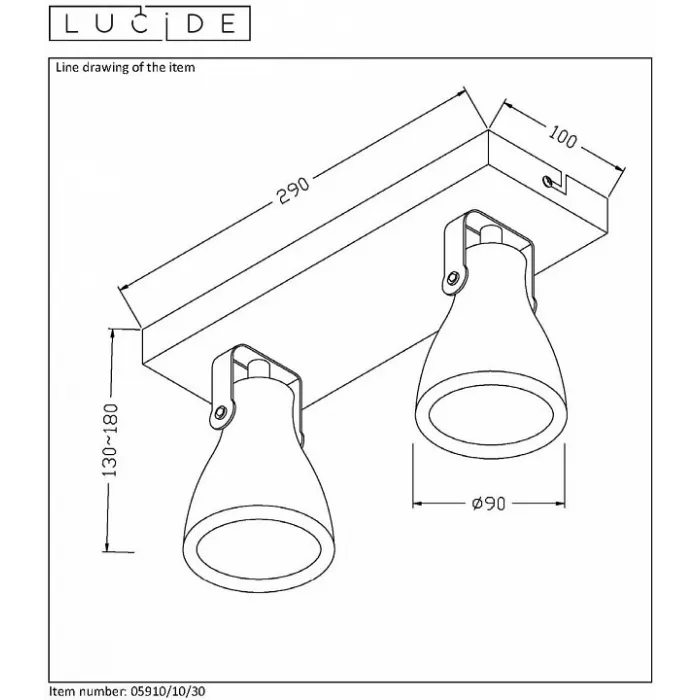 Спот Lucide Concri LED 05910/10/30 от ImperiumLoft