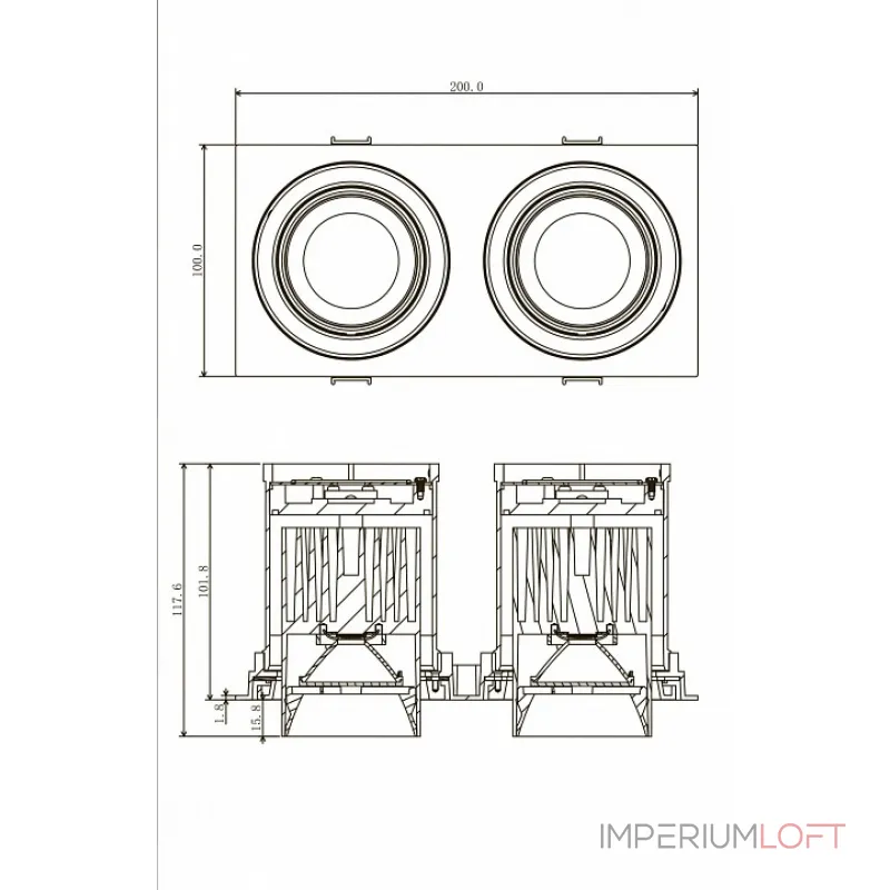 Спот Donolux DL18621 DL18621/02SQ White Dim от ImperiumLoft Спот Donolux DL18621 DL18621/02SQ White Dim от ImperiumLoft
