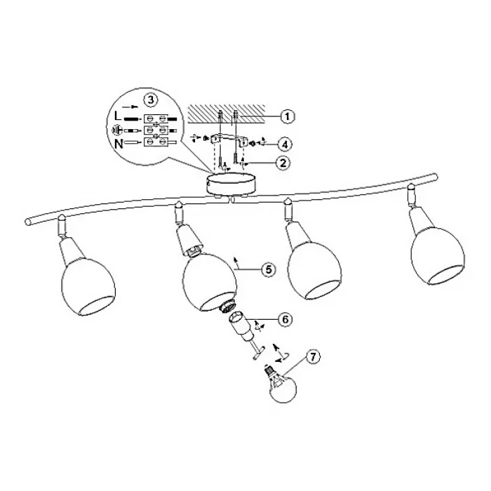 Спот Globo Elliott 54351-4 от ImperiumLoft