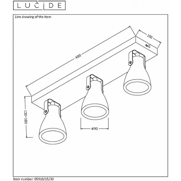Спот Lucide Concri LED 05910/15/30 от ImperiumLoft