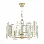 Подвесная люстра EVOLUCE Giano SLE103403-05 Цвет плафонов прозрачный Цвет арматуры коричневый от ImperiumLoft