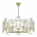 Подвесная люстра EVOLUCE Giano SLE103403-07 Цвет плафонов прозрачный Цвет арматуры коричневый от ImperiumLoft