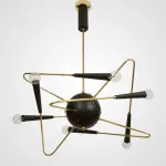 Дизайнерская люстра на штанге STARFALL Black