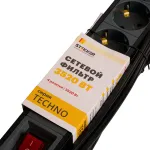 Сетевой фильтр 4-местный Stekker Techno 50149