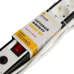 Сетевой фильтр 4-местный Stekker Techno 50157