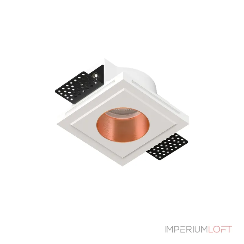 Встраиваемый потолочный гипсовый светильник QUASAR 55 COPPER SN 204